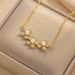 Necklace Female Internet Celebrity Sweet Style Zircon Flower Niche Entry Luxury New Style Design Sense Pendant Elegant Titanium Steel Necklace_ipsvogv.com