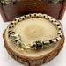 Brass Vintage Bracelet Leopard Head Inlaid With Turquoise Men's And Women's Handmade Jewelry Hip Hop_ipsvogv.com