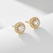 Women's Jewelry Round Full Diamond Zircon Sterling Silver Earrings Hip Hop Ins Simple Personality Trend Earrings High Quality_ipsvogv.com