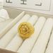 Ladies' Fashion Luxury Hollow Flower Women's Ring Adjustable Size Bridal Wedding Birthday Party, Christmas Gift_ipsvogv.com