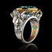 Hip Hop Men's Ring Magnificent Aquamarine Jewelry Ocean King Embroidery Sea King Poseidon Ring Engagement Women Men's Jewelry Ring_ipsvogv.com