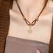 Sun God Pendant Necklace Women's 2023 Collarbone Light Luxury Niche Sun Flower Neck Chain Jewelry Trend_ipsvogv.com
