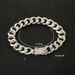 Trendy Personality Men's Cool Hip-Hop Accessories Big Gold Inlaid With Diamonds Cuban Chain Bracelet Necklace_ipsvogv.com