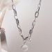 Dreams Come True Necklace Women's Silver Korean Edition Heavy Industry Coarse Letter Round Brand Collar Chain Neckchain_ipsvogv.com