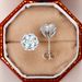 Cao Shi's Classic Earrings Series Creative Crown Flower Zircon Earrings for Women's Simple and Fashionable Small Earrings_ipsvogv.com