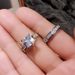 Ms. Cao Shi's Square Diamond Zircon Pair Set Ring Jewelry_ipsvogv.com
