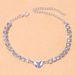Jewelry Titanium Steel Pendant Love Anklet Women's Beach Shiny Single Row Rhinestone Anklet_ipsvogv.com
