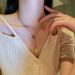 Simple Stle Square Interlocking Necklace For Women's Summer Fashion Long Pendant Collarbone Chain With A Sense Of_ipsvogv.com