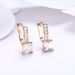 Women's Jewelry Fashion Zircon Earrings K Gold Zircon Accessories_ipsvogv.com