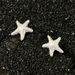 Sterling Silver Starfish Earrings Niche Design Irregular Earrings Earrings_ipsvogv.com