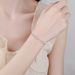 Pure Silver Mosang Stone Women's Love Valentine's Day Bracelet Push Pull Adjustable With 950 Gold Plating_ipsvogv.com