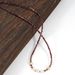 3cm Sugar Cube Garnet Freshwater Pearl Natural Stone Necklace Clavicle Chain Stacking Retro Ins_ipsvogv.com