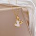 【 Titanium Steel 】 Double Layered Heart-shaped Thread Air Light Luxury Temperament Gorgeous Full Diamond Necklace_ipsvogv.com