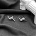 Simple Creative Design Full Of Men's And W Omen's Trendy Personality Earrings A Pair Of Titanium Steel Thorn Earrings_ipsvogv.com