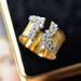 Cao Shi's Hot Selling Handwear Luxury Micro Set Zircon Gold Plated Universal Ring for Men and Women Wedding Party Ring_ipsvogv.com