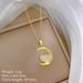 【 】 Moon Love Fashion Light Luxury Temperament Gorgeous Full Diamond Necklace Women's Versatile Clavicle Chain Titanium_ipsvogv.com