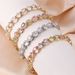 New Hip-Hop Heart-Shaped Zircon High-End Bracelet Punk Style Unisex Jewelry Accessories Price_ipsvogv.com
