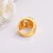 The Same Boutique Men's Domineering From Jindian, Myanmar Sand Gold Golden Copper Plated Hollow Dragon Ring_ipsvogv.com
