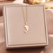 Korean Version Of Minimalist And Personalized Cat's Eye Stone Dolphin Necklace, Cute Female Niche, Popular Online_ipsvogv.com