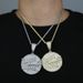 Hip Hop New Round Letter MONEY AND FAMILY Pendant Fashion Trendy Men's Necklace_ipsvogv.com