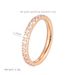Women's Jewelry Super Sparkling Full Diamond Zircon Plain Ring Electroplated K Layered Strap Titanium Steel High Color Retention Accessory_ipsvogv.com