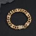 Hip Hop Street Rap Cuban Chain Pig Nose Micro Inlaid Zircon Texture Light Bracelet Necklace Set_ipsvogv.com