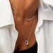 Double Layer Pebble Pendant Necklace - Light Luxury Layered Chain (Minimalist Statement Jewelry Versatile Collarbone Necklace)_ipsvogv.com