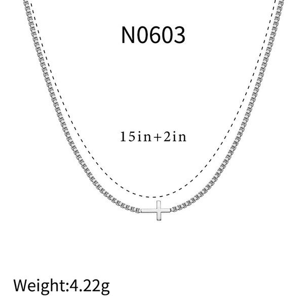Fashionable Ins Style 14K Gold-plated Cross Necklace With A Simple And High-end Feel, Women's Light Luxury Collarbone_ipsvogv.com