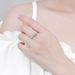 Pure Silver Angel Kiss Mosang Stone Simulation Diamond Twisted Arm Women's Ring Live Broadcast_ipsvogv.com