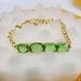 Inlaid Crystal Cut Rectangular Green Square Dia Bracelet_ipsvogv.com