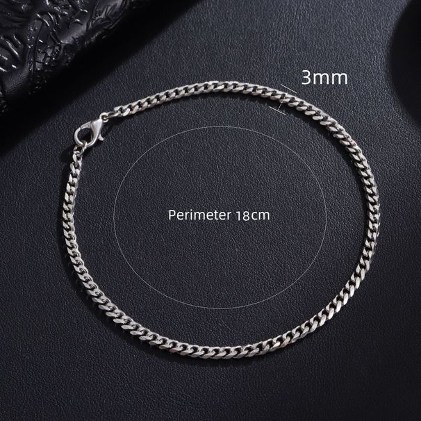 Titanium Non-Fading Cuban Men's Trendy Hip-Hop Women's Jewelry Stainless Steel Bracelet_ipsvogv.com