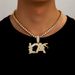 hot Slling Nw Product Full Diamond LA Plat Snak Pattrn Pndant Dsign Trndy Hip-hop Fashionabl Mn's_ipsvogv.com