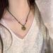 New Chinese Style Green Safety Buckle Necklace, Light Luxury And High-end Feeling, Niche Design, Versatile Collarbone_ipsvogv.com