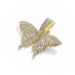 Hip Hop Fashion Versatile Necklace Fashionable Full Diamond Unisex Butterfly Pendant Cuban Chain Jewelry_ipsvogv.com