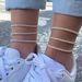 Women’s Jewelry Set Fashion Hot Selling Zircon Anklet For Women Popular InSingle Row Full Diamond Real Gold Plated Tennis Chain Fashionable Jewelry_ipsvogv.com