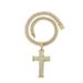 Cross Full Dia Pendant Personality Alloy Cuban Chain Niche Street Style Hip Hop Necklace_ipsvogv.com