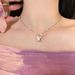 Colorful Butterfly Pendant With Collar Chain For Women's 2023 New Trendy Fashion Personalized Accessories Light Luxury_ipsvogv.com
