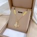 Body 【 Full Titanium Steel 】 Beimu Butterfly Personality Minimalist Gold Necklace In The Wind Furnace Female INS Mesh 【 】_ipsvogv.com