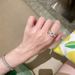 Light Luxury, High-end Feel, Dense Inlaid Cuban Chain Diamond Ring, Fashionable Personality, Unique Temperament,_ipsvogv.com