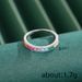 Cao Shi's Classic Simple Colorful Zircon Ring For Women, Fashionable And Popular, Personalized Ring, Minimalist Design_ipsvogv.com