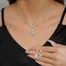 Bridal Jewelry Necklace Bracelet Rhinestone Zircon Dress Women's Wedding Accessories High-end Two-piece Set_ipsvogv.com