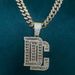 Hip Hop Brand Pendant Alloy Rhinestone Personality Rapper Necklace Trendy Jewelry_ipsvogv.com