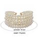 Pearl Short Multi layered Collar Women's Necklace Set Jewelry 6800_ipsvogv.com