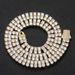 Men's Jewelry Hip Hop Necklace Men's 5mm Double Row Full Diamond Zircon Necklace Hip Hop Spring Buckle Clavicle Chain Men's Tennis Chain_ipsvogv.com