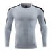 Men's Clothing Tights Long-Sleeved T-Shirt High Elastic Quick-Drying Breathable Sports Running Training Fitness Clothes Round Neck_ipsvogv.com
