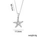 A Micro Inlaid Zirconia Sea Summer Star Pearl Pendant With Full Diamond, Titanium Steel Women's Collarbone Chain Jewelry_ipsvogv.com