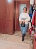 Women's Plus Size Suit Waist Shirt Denim Skirt Two Piece Suit Trendy_ipsvogv.com