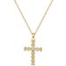 【 】 Cross Light Luxury Charm Gorgeous Full Diamond Necklace Women's Versatile Clavicle Titanium Steel Chain_ipsvogv.com