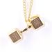 Fashion Fitness Dumbbell Barbell Pendant Sports Titanium Steel Men And Women Couples Style Engraved Necklace_ipsvogv.com
