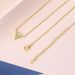 Unisex separated electroplated full diamond necklace Inverted triangle inlaid zircon clavicle chain fashion jewelry_ipsvogv.com